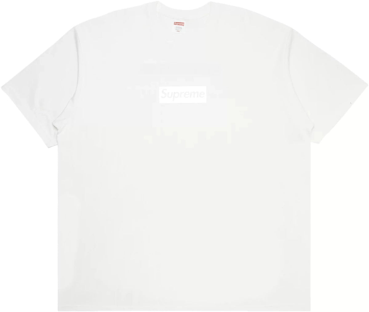 Supreme white sales shirt box logo