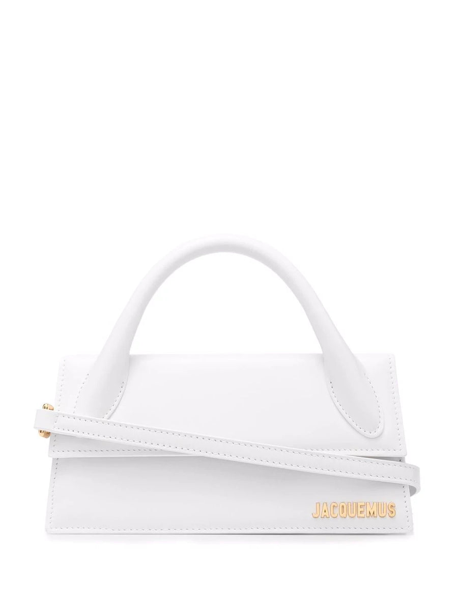 Jacquemus Le Grand Chiquito Bag White in Leather with Gold-tone - US