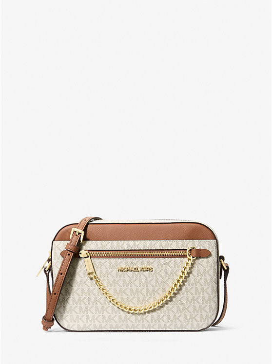 Jet Set Large Logo Crossbody Bag 'Vanilla' - Main Image