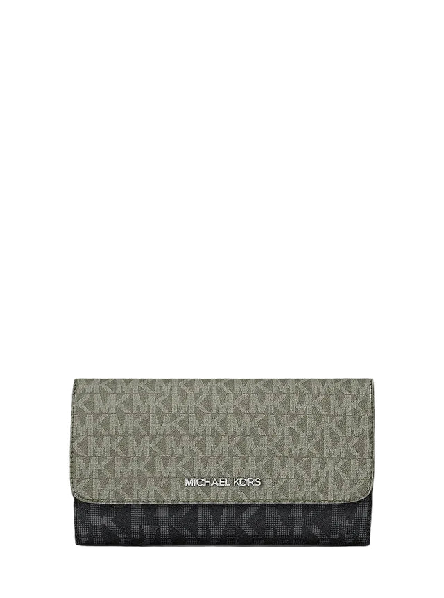 Jet Set Travel Signature Logo Tri-Fold Wallet - Olive – Olive
