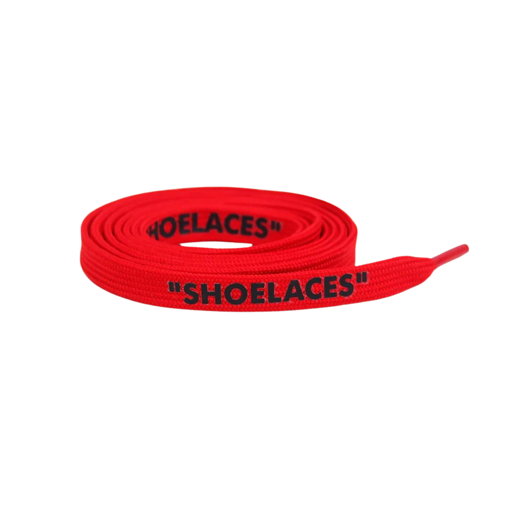 Red "OFF WHITE" Style "SHOELACES"