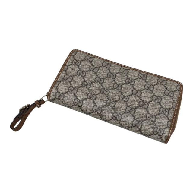 Gucci GG Supreme Long Wallet Beige - Pre-owned