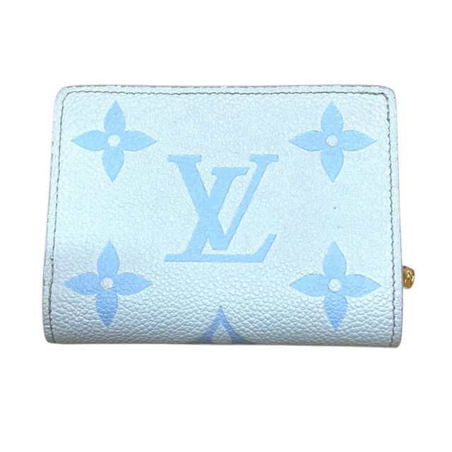 Louis Vuitton Portefeuil Claire Monogram Empreinte White / Sky Blue - Pre-owned