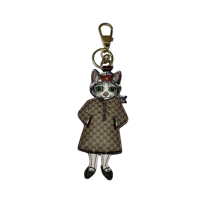 Gucci × Yuko Higuchi Cat Charm Brown - Pre-owned