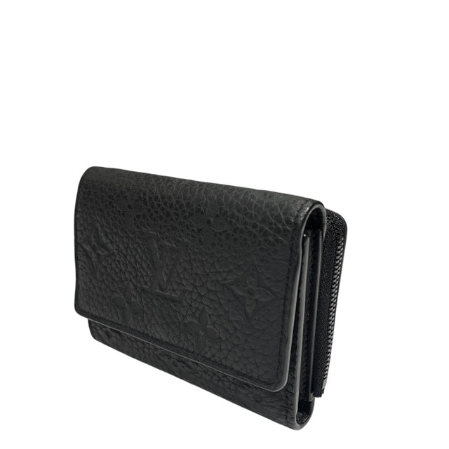Louis Vuitton Portefeuille Pilot Compact Wallet Black - Pre-owned