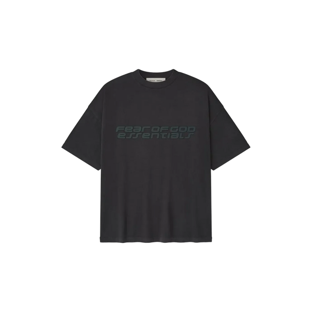 Fear of God Essentials 90s Tee Vintage Black – Front View
