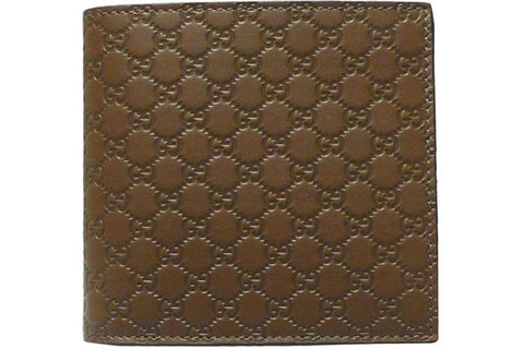 GUCCI MICROGUCCISSIMA BROWN BIFOLD WALLET WITH COIN POUCH