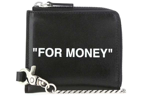 OFF WHITE CHAIN WALLET