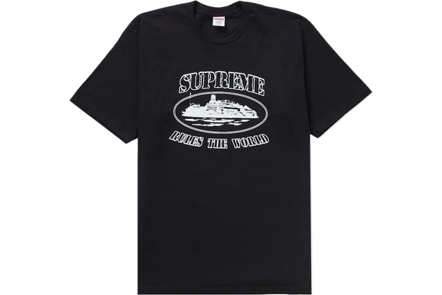 SUPREME CORTEIZ RULES THE WORLD TEE BLACK