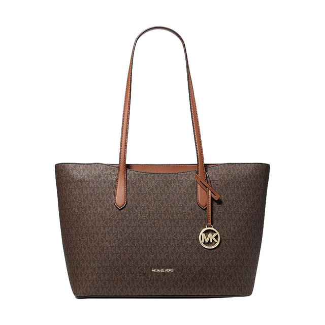 Arden Large Signature Logo Tote Bag - Brown – Brown