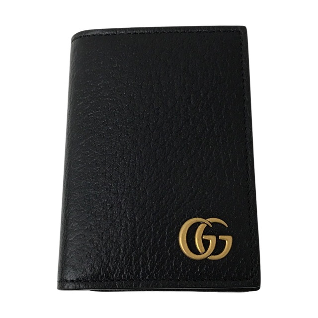 Gucci Double G Card Case Black - Pre-owned