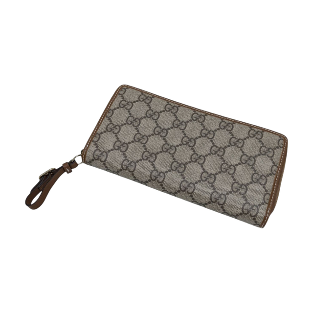 Gucci GG Supreme Long Wallet Beige - Pre-owned