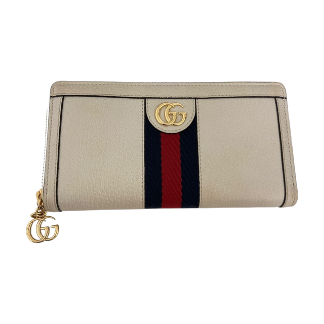 Gucci Long Wallet Beige / Navy - Pre-owned