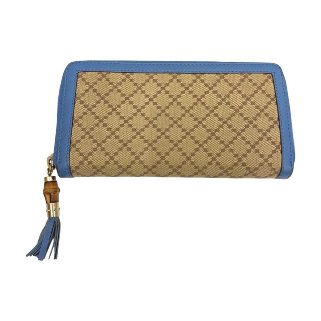 Gucci Long Wallet Beige / Sky Blue - Pre-owned