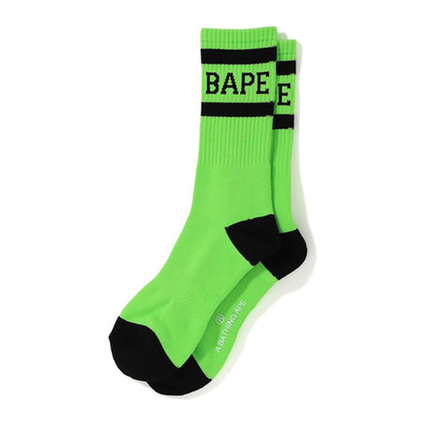 Black Bape Text neon Socks
