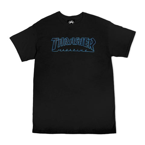 Thrasher Outlined T-Shirt Black