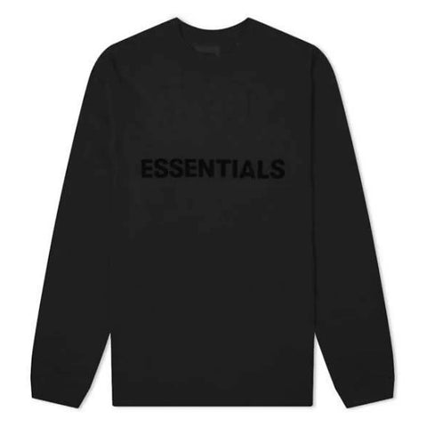 Fear of God Essentials Black T-shirt Full Sleeve
