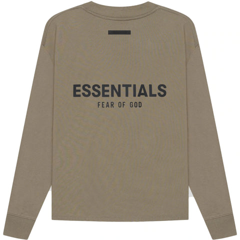 Essentials Taupe T-shirt Full Sleeve