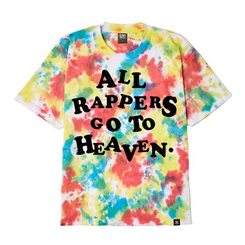 All Rappers Go To Heaven Multicolour TIe Dye T-Shirt