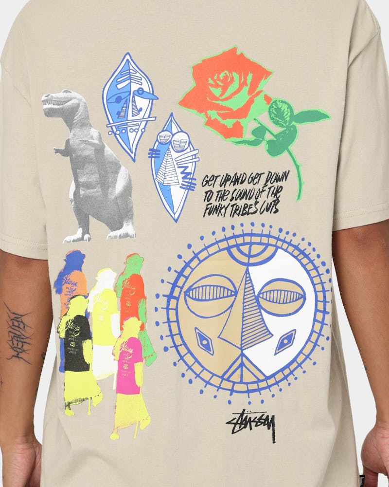 Stussy Funky Tribe Cement T-shirt