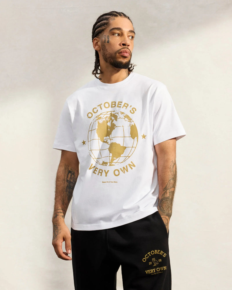 OVO GLOBE T-SHIRT WHITE