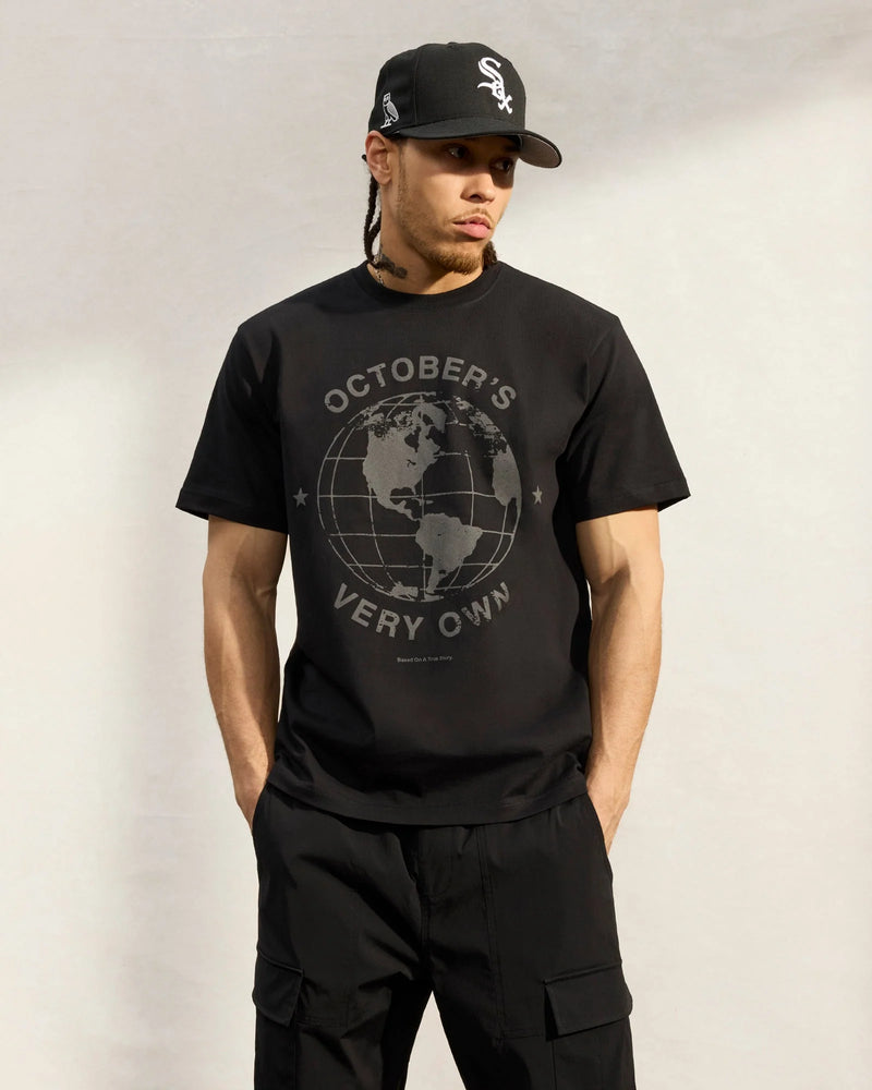 OVO GLOBE T-SHIRT BLACK