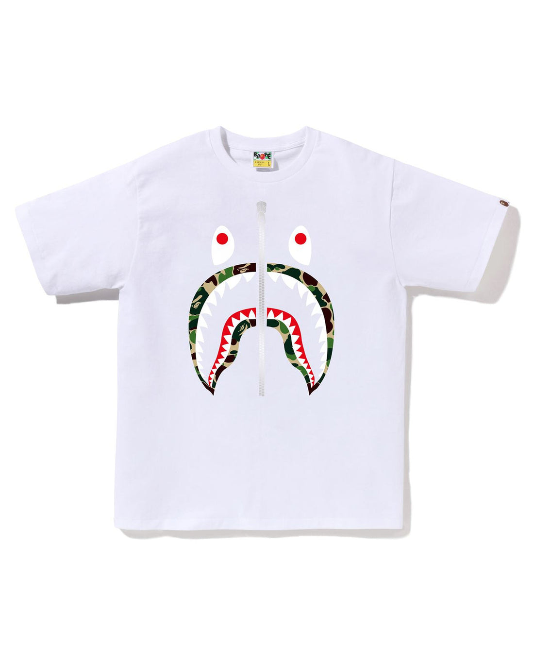 BAPE camo shark white t-shirt A Bathing Ape