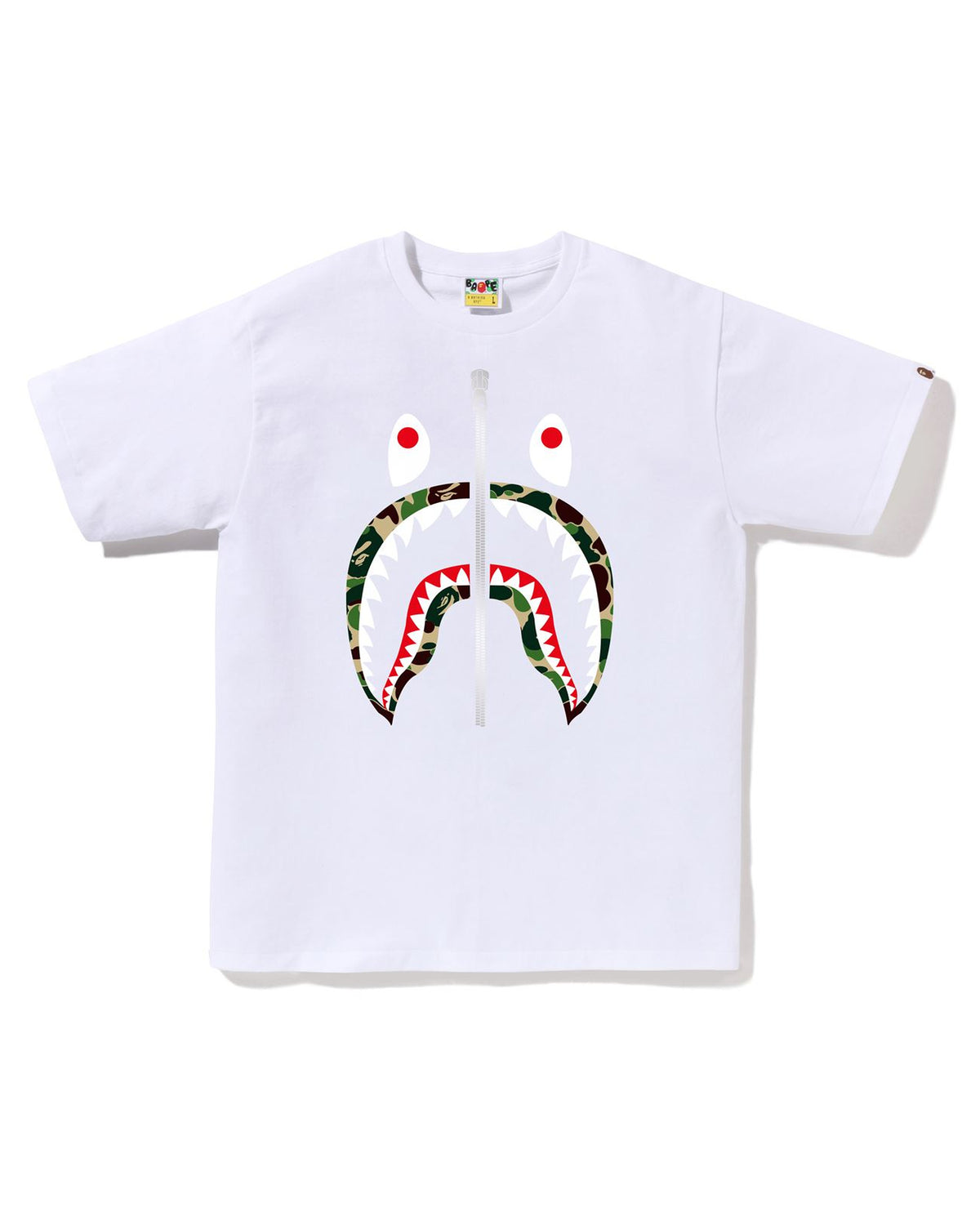 BAPE camo shark white t-shirt A Bathing Ape