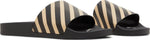 Off-White Sliders 'Diagonal Stripe - Black Beige'