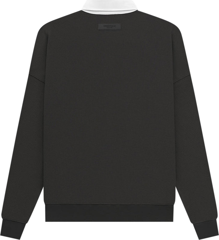 Essentials Off Black Rugby Sweatshirt