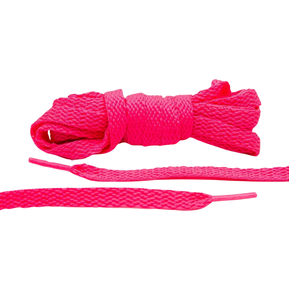 Hot Pink Flat Laces