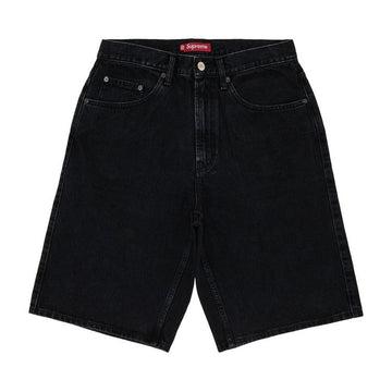 Supreme Baggy Denim Shorts Black – Front View