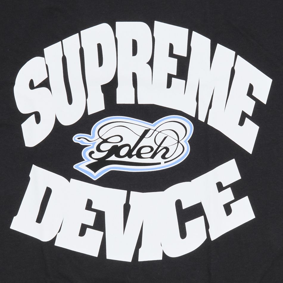Supreme x Goodenough Device Tee Black – Detail / Graphic View
