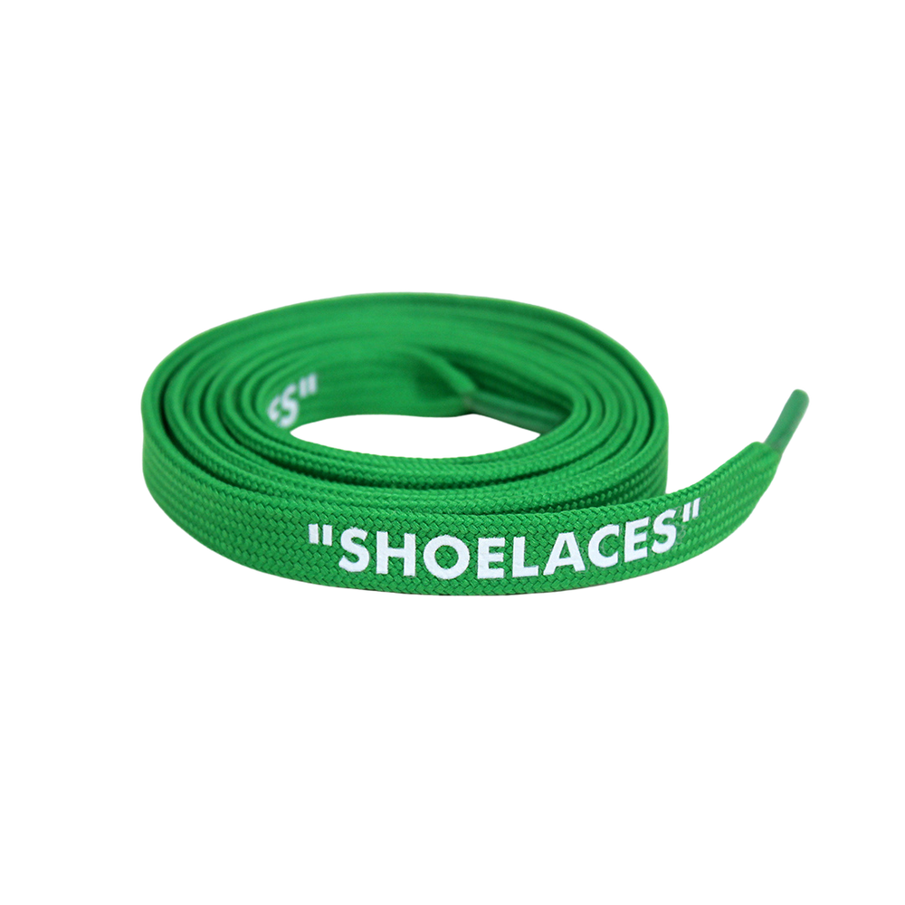 Green "OFF WHITE" Style "SHOELACES