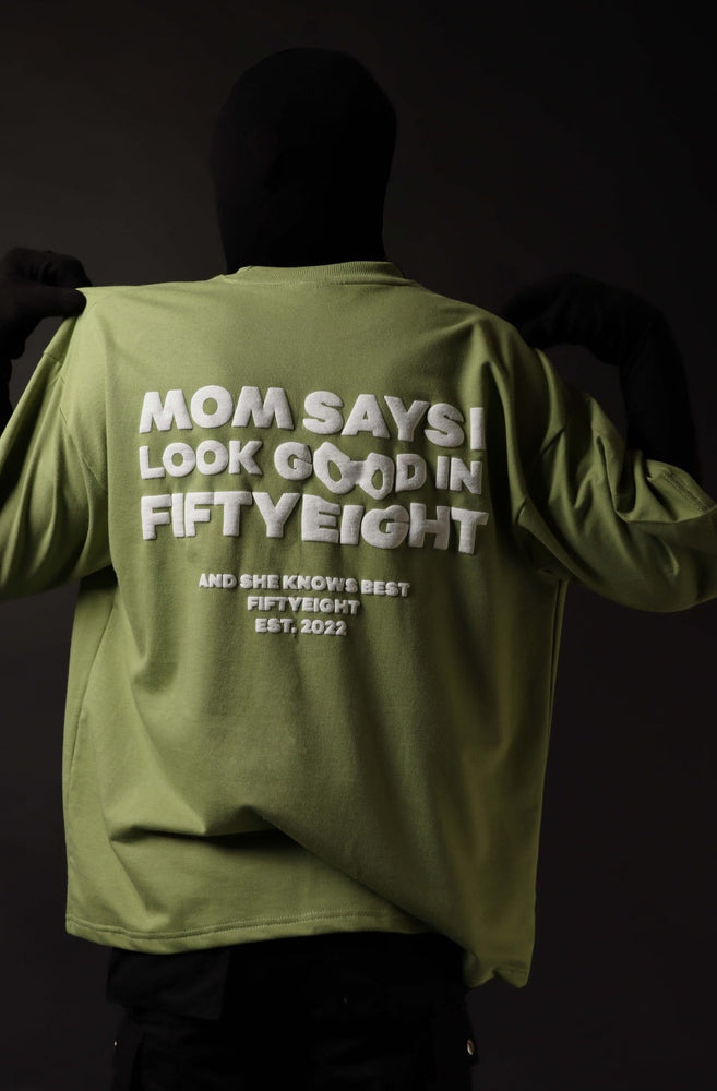 Mom Knows Best T-shirt Light Green