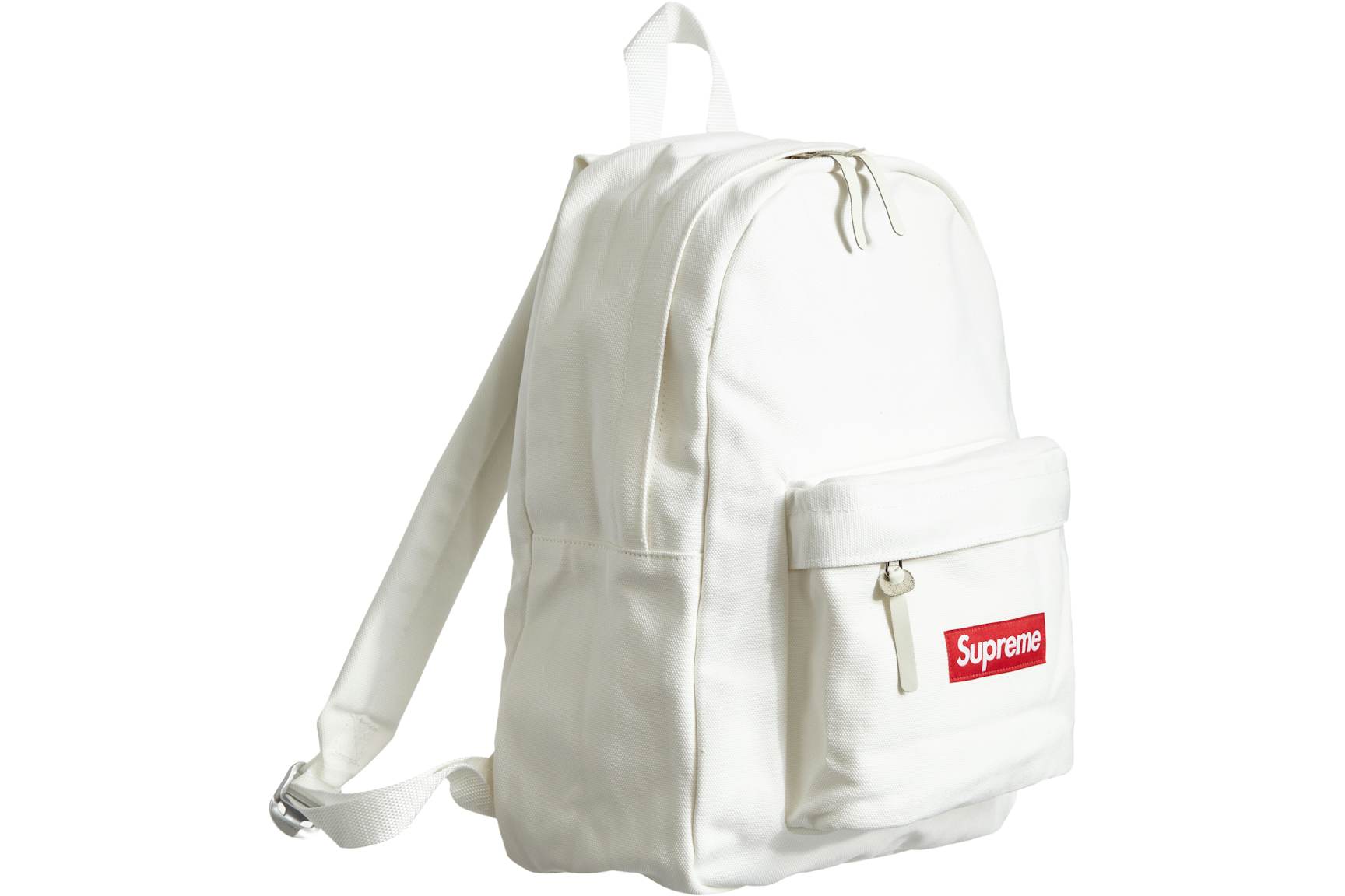 Supreme Canvas Backpack White – Side View