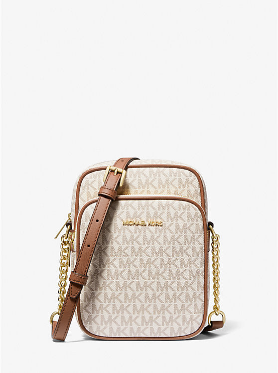 Jet Set Travel Medium Logo Crossbody Bag 'Vanilla'