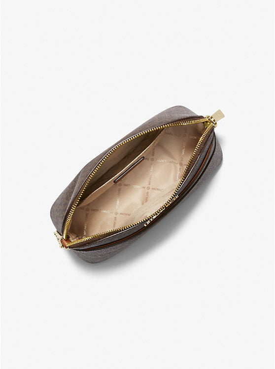 Jet Set Travel Medium Logo Dome Crossbody Bag 'Brown'