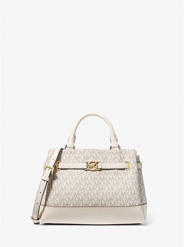Reed Small Signature Logo Satchel 'Light Cream'