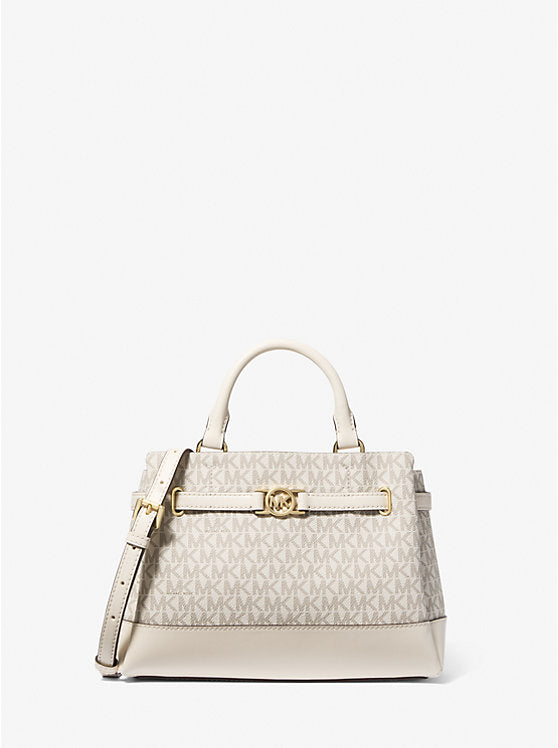 Reed Small Signature Logo Satchel 'Light Cream'