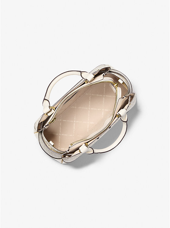 Reed Small Signature Logo Satchel 'Light Cream'