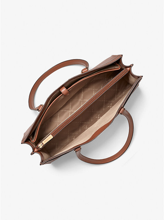 Jet Set Travel Large Saffiano Leather Pocket Tote Bag 'Luggage'