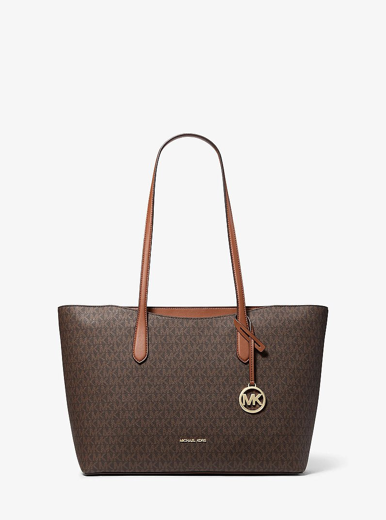 Arden Large Signature Logo Tote Bag - Brown – Brown