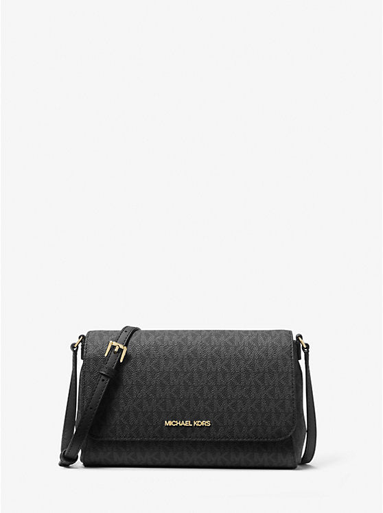 Medium Logo Convertible Crossbody Bag 'Black'