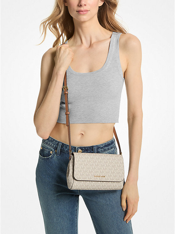 Medium Logo Convertible Crossbody Bag 'Vanilla'