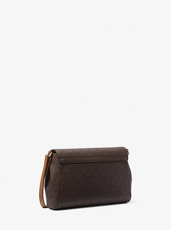 Medium Logo Convertible Crossbody Bag 'Brown'
