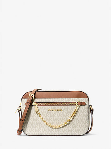 Jet Set Large Logo Crossbody Bag 'Vanilla'