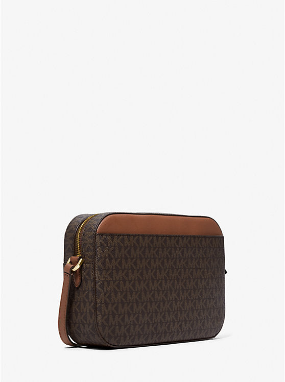 Jet Set Large Logo Crossbody Bag 'Brown' - Main Image