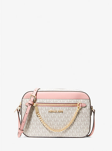 Jet Set Large Logo Crossbody Bag 'Pwd Blush Mlt'