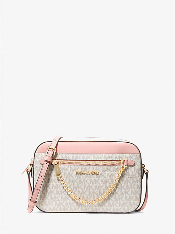 Jet Set Large Logo Crossbody Bag 'Pwd Blush Mlt'